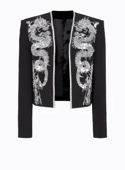 Dragon Embroidered Spencer Jacket-Balmain Sale