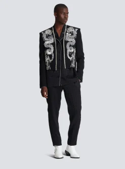 Dragon Embroidered Spencer Jacket-Balmain Sale