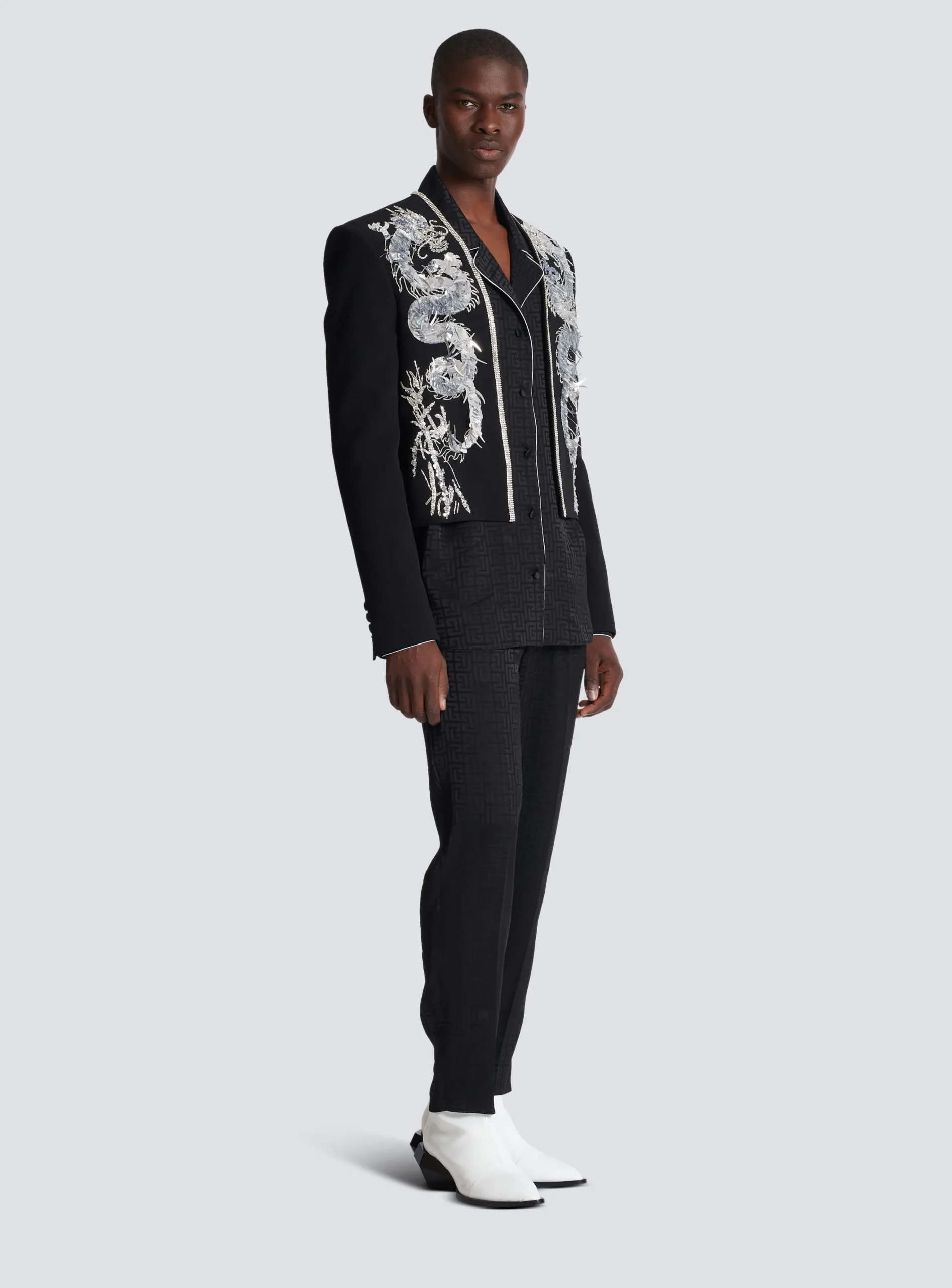 Dragon Embroidered Spencer Jacket-Balmain Sale