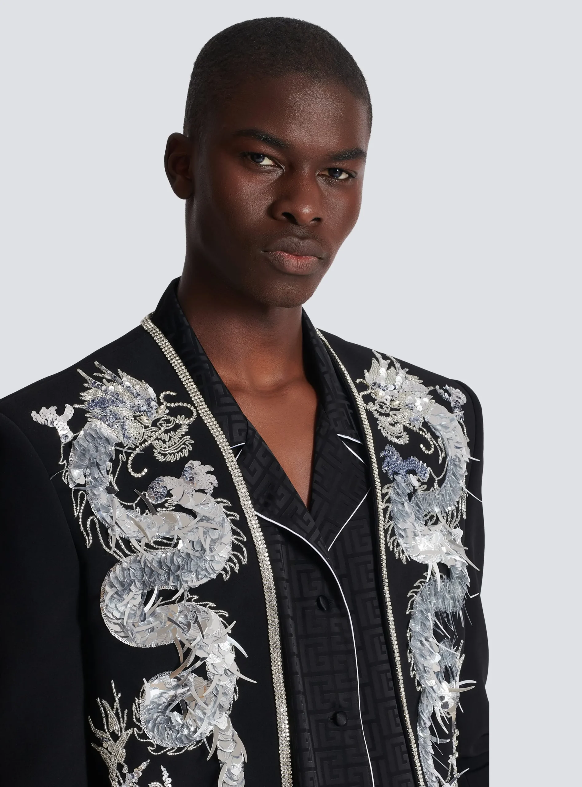 Dragon Embroidered Spencer Jacket-Balmain Sale
