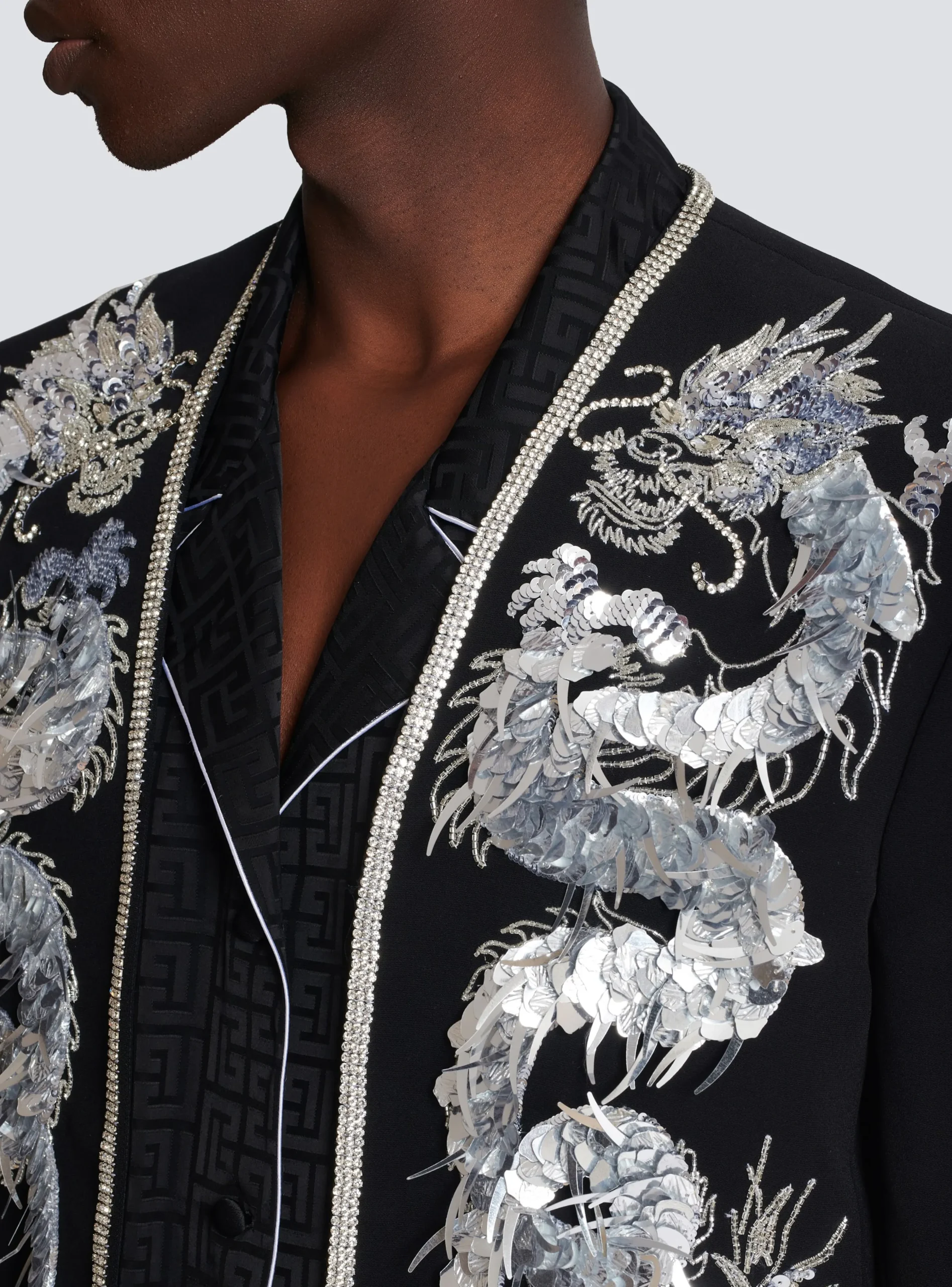 Dragon Embroidered Spencer Jacket-Balmain Sale
