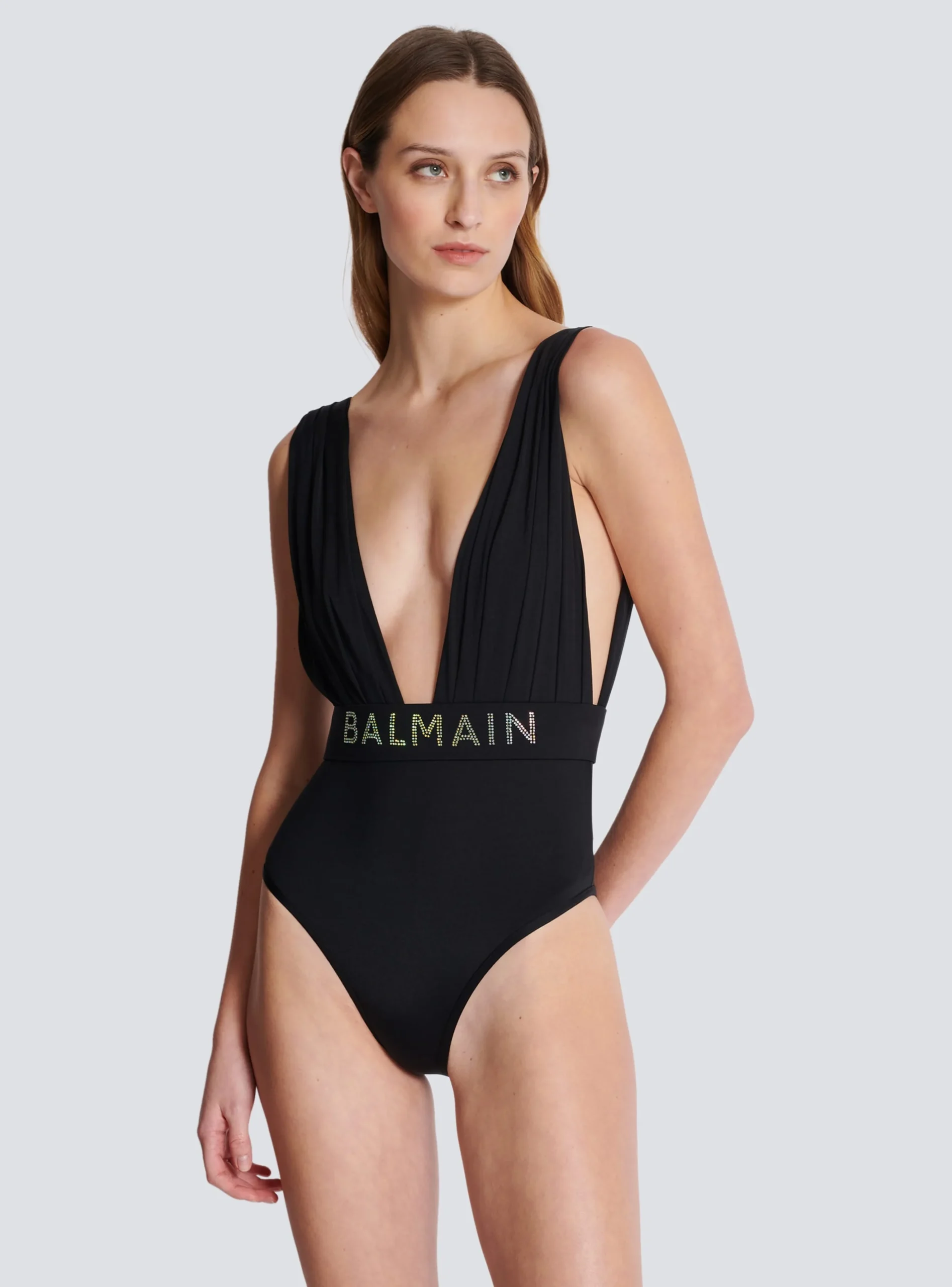 Draped Swimsuit-Balmain Hot