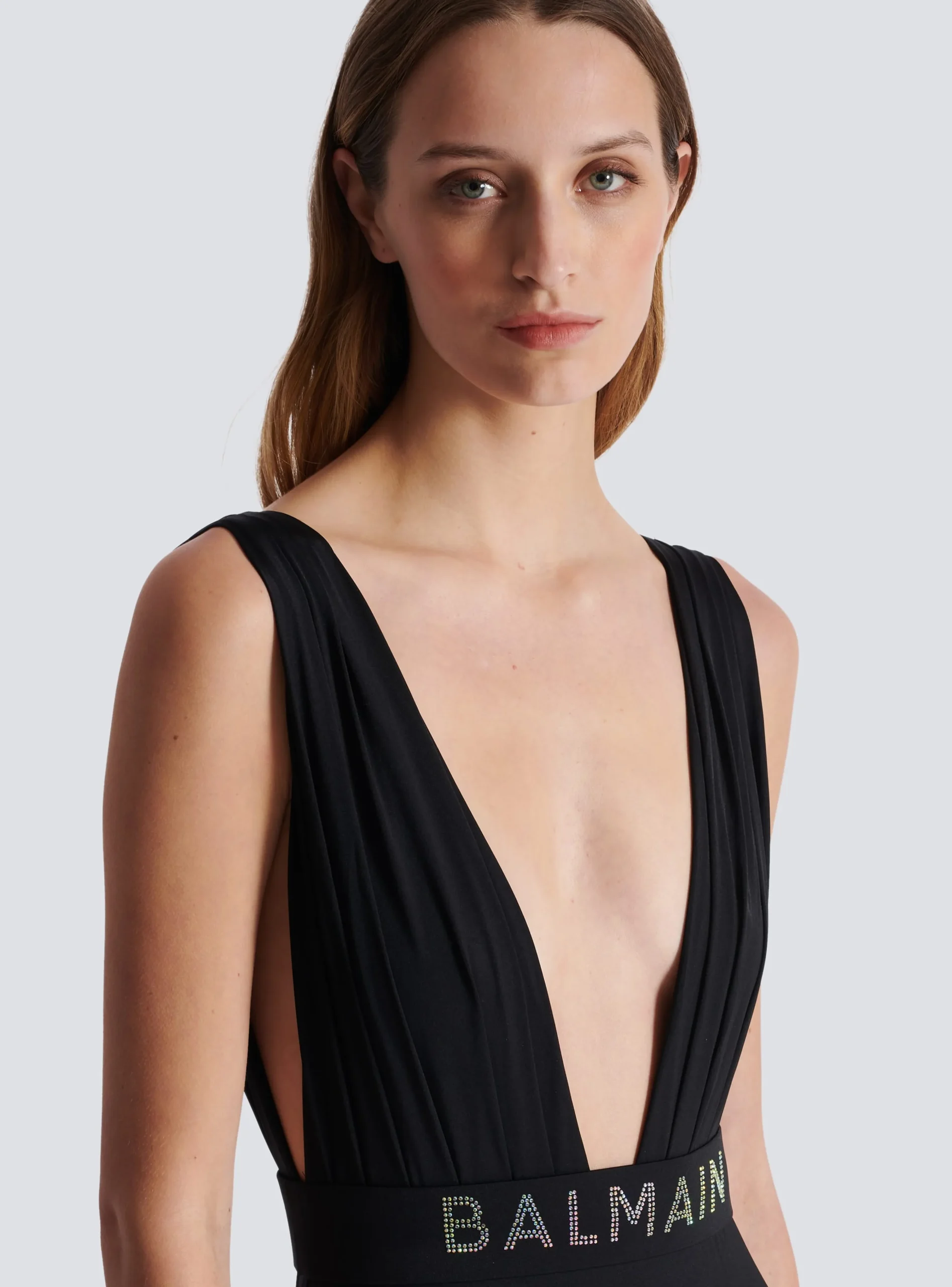 Draped Swimsuit-Balmain Hot
