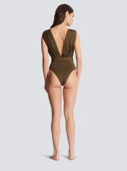 Draped Swimsuit-Balmain Sale