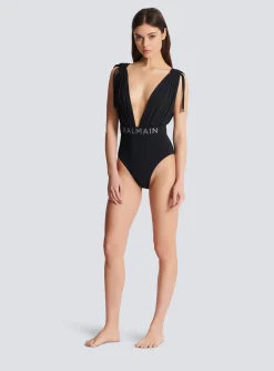 Draped Swimsuit-Balmain Sale
