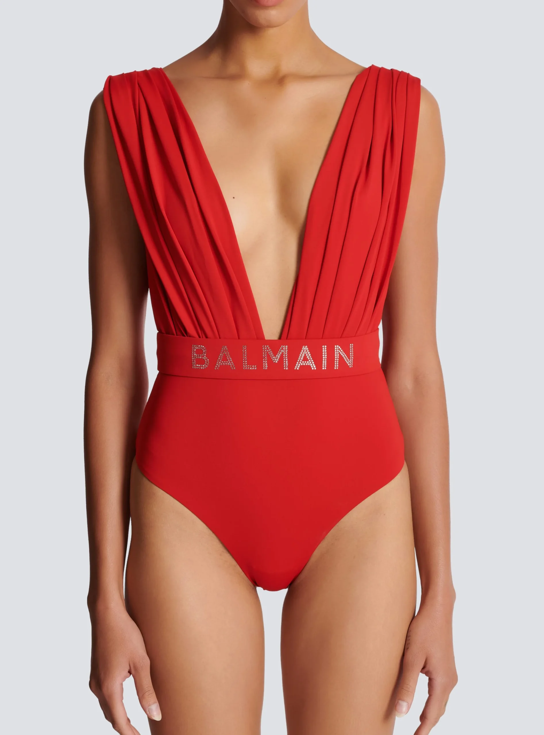 Draped Swimsuit-Balmain Sale