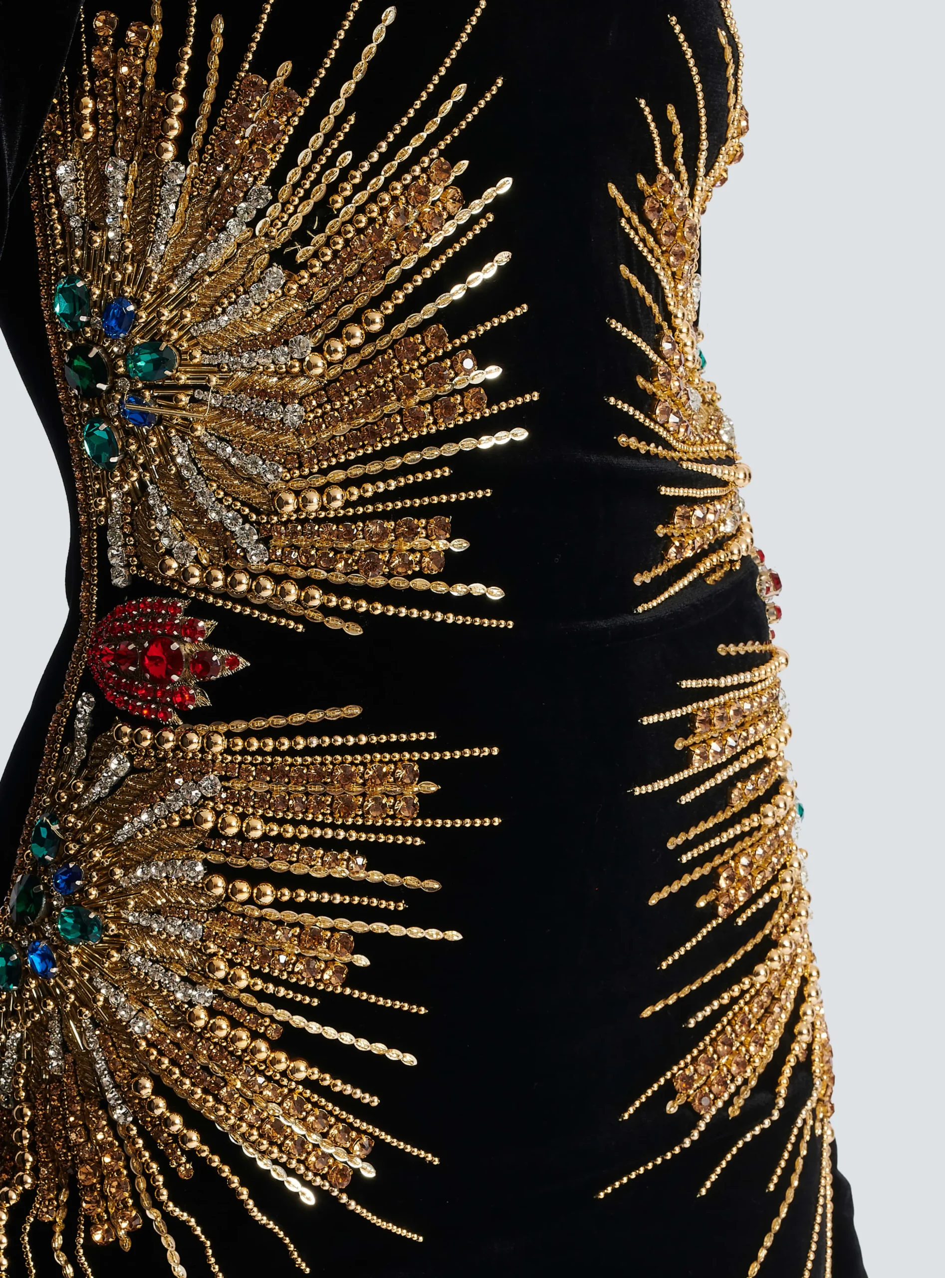 Dress With Pearl And Sequin Embroidery-Balmain Cheap