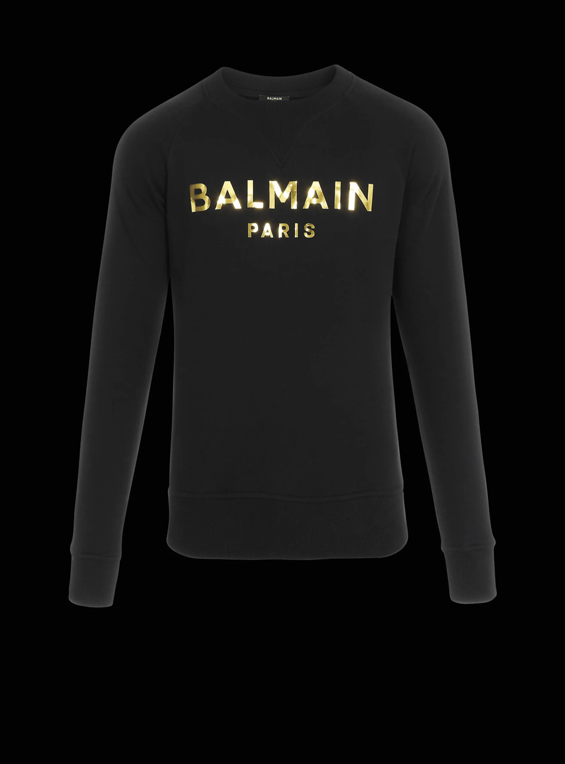 Eco-designed Cotton Sweatshirt With Paris Logo Print-Balmain Store