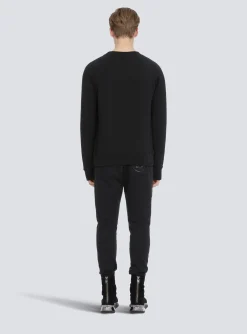 Eco-designed Cotton Sweatshirt With Paris Logo Print-Balmain Store