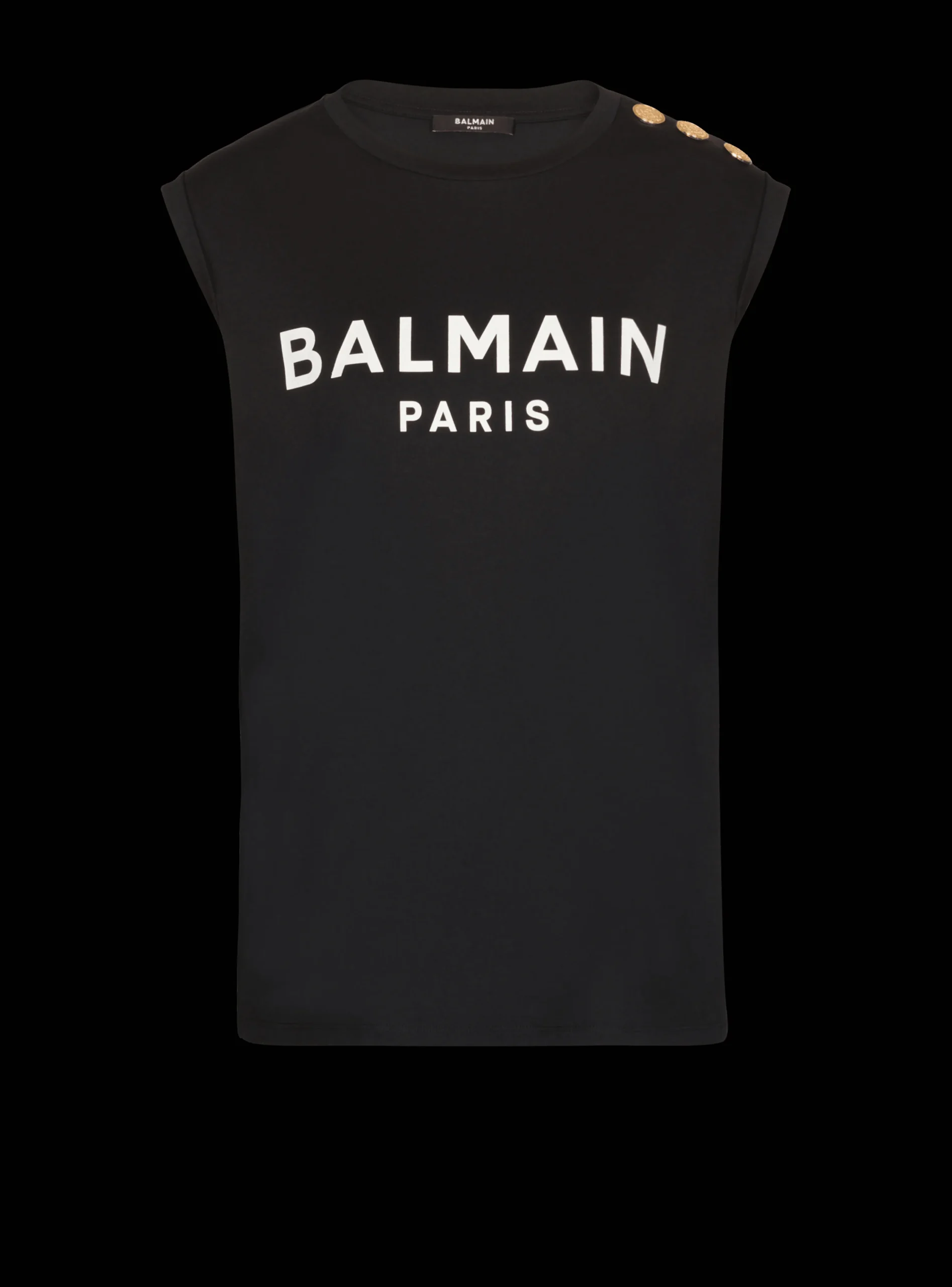 Eco-designed Cotton T-shirt With Logo Print-Balmain Cheap