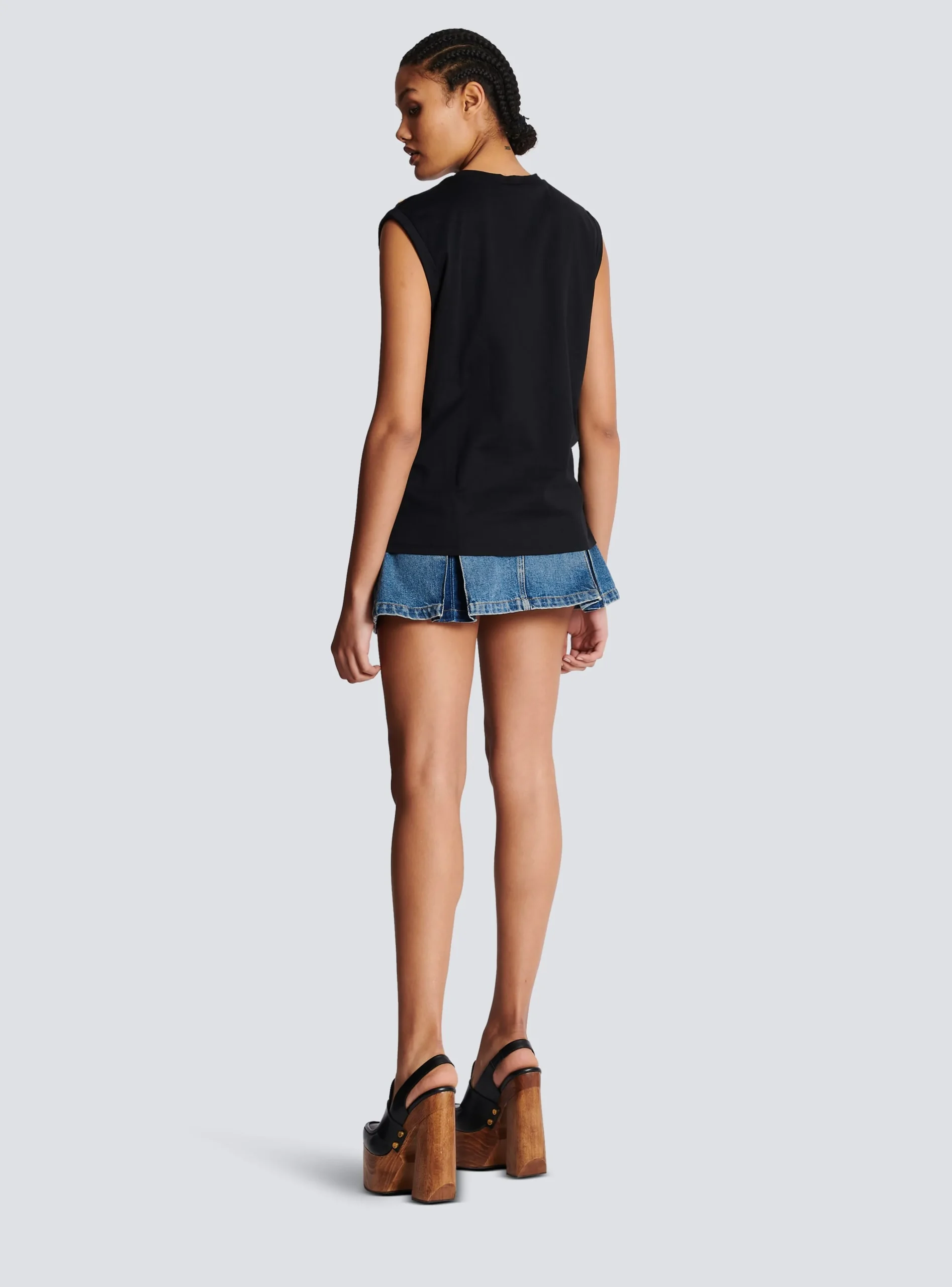 Eco-designed Cotton T-shirt With Logo Print-Balmain Cheap