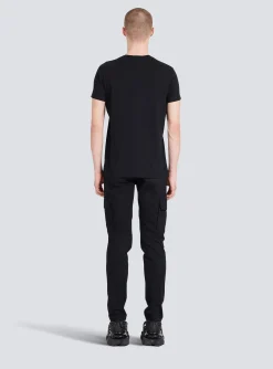 Eco-designed Cotton T-shirt With Paris Logo Print-Balmain Flash Sale