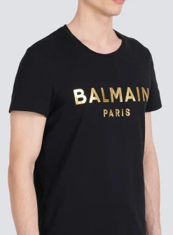 Eco-designed Cotton T-shirt With Paris Logo Print-Balmain Flash Sale