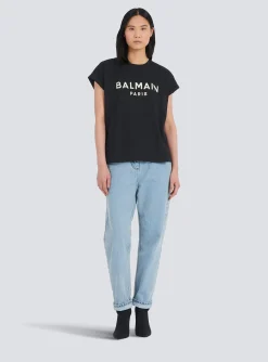 Eco-designed Cotton T-shirt With Logo Print-Balmain Best