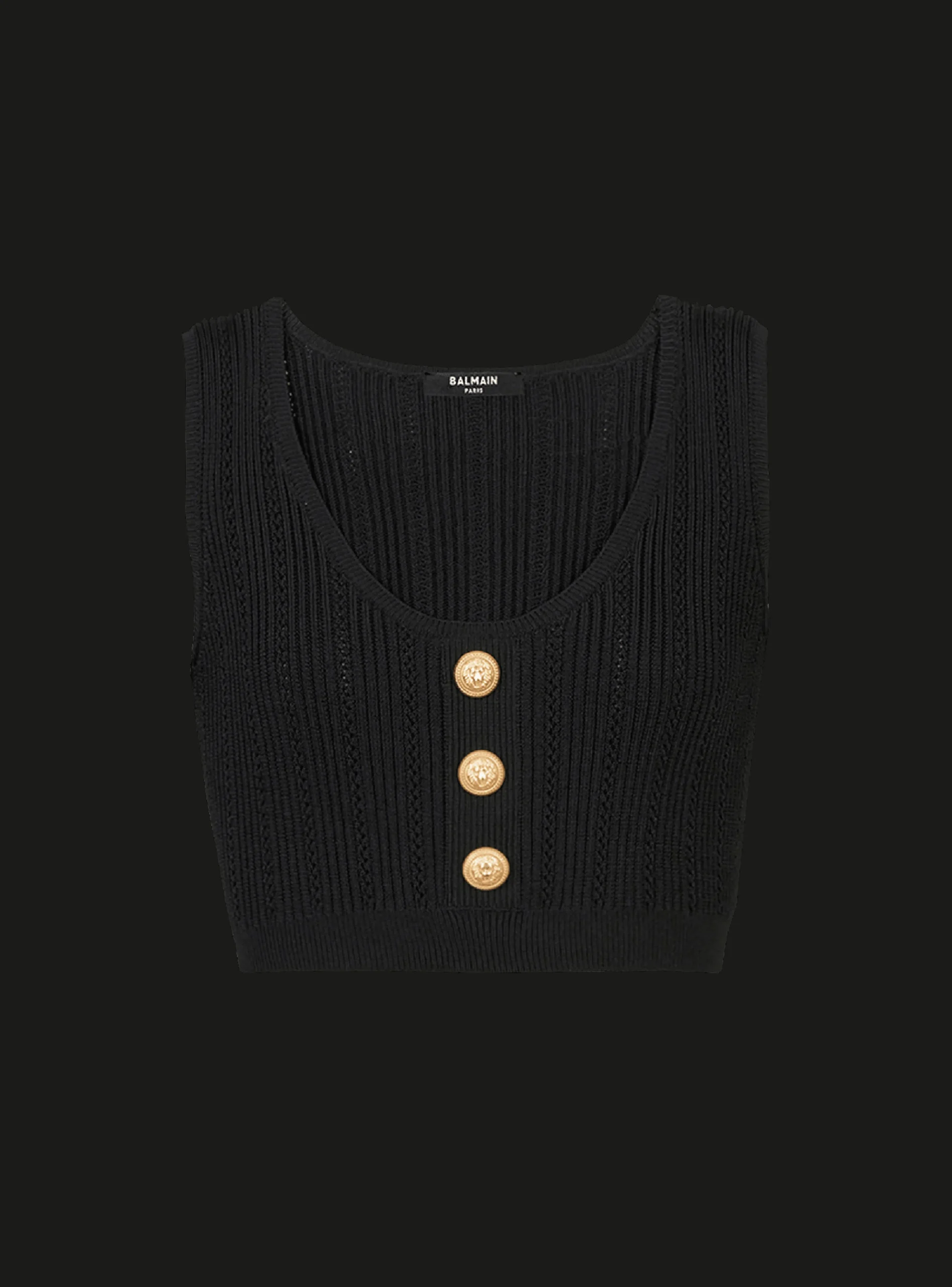 Eco-designed Knit Crop Top-Balmain New