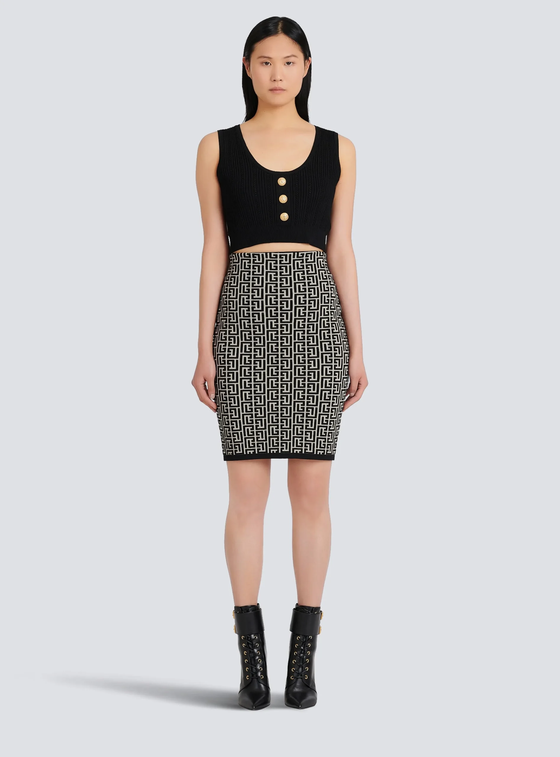 Eco-designed Knit Crop Top-Balmain New