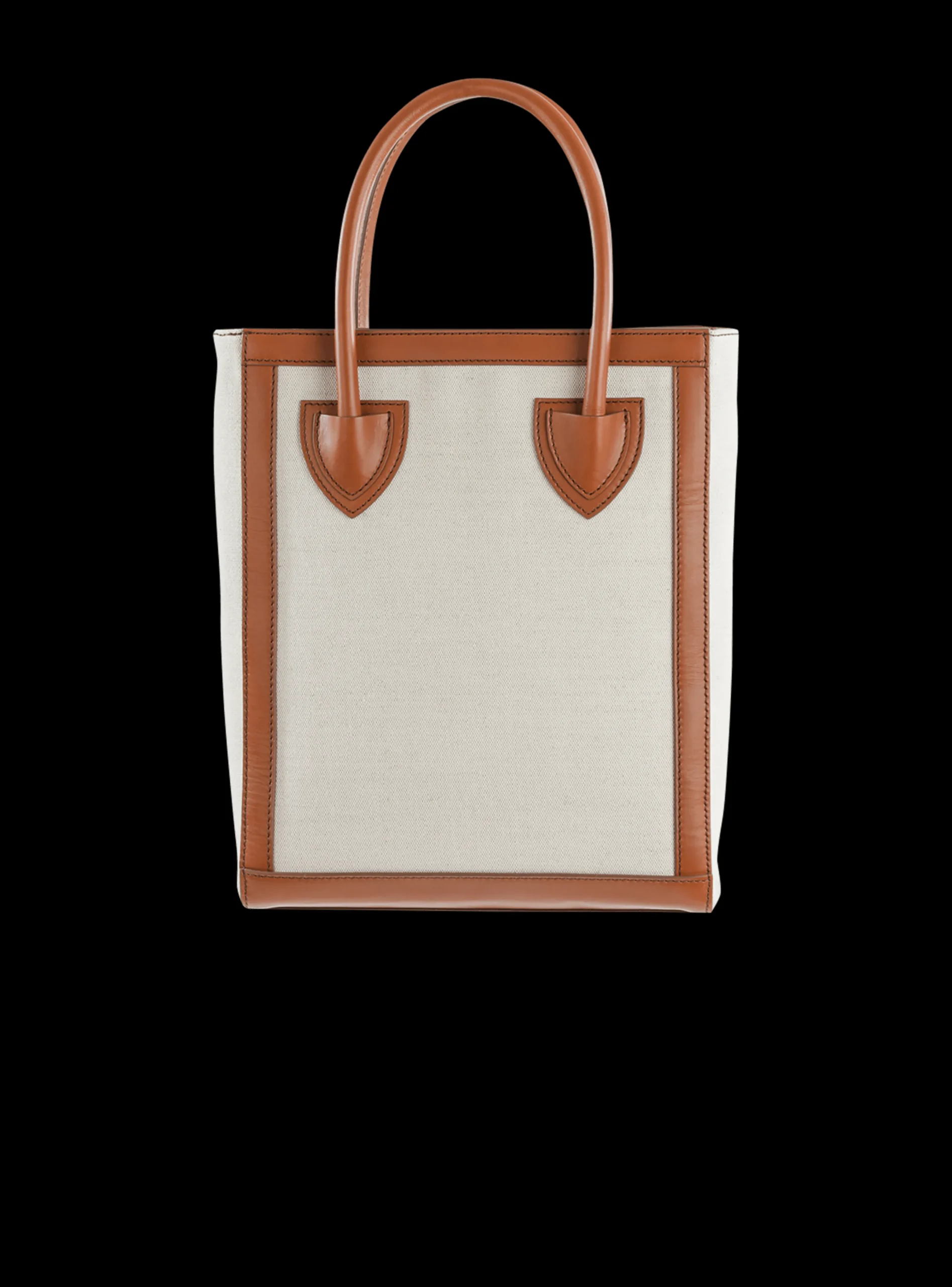 Ecru Canvas B-Army 26 Bag With Brown Leather Panels-Balmain Flash Sale