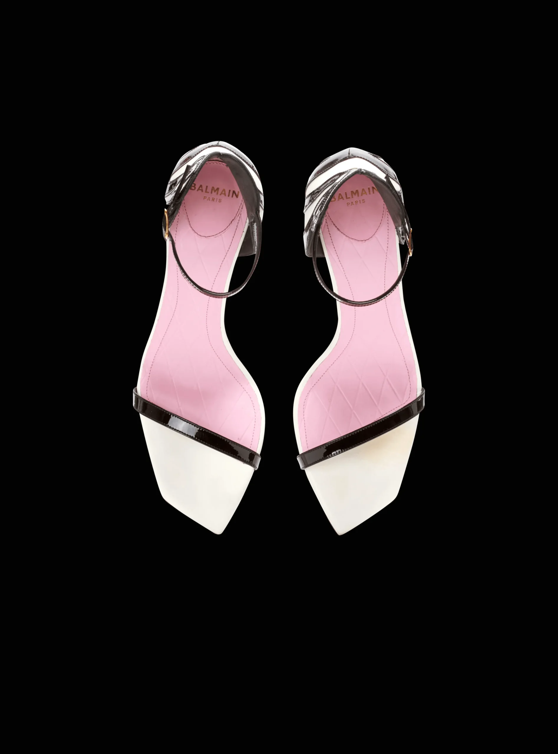 Eden Sandals In Two-tone Leather-Balmain Store
