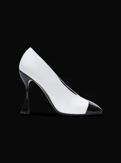 Eden Two-tone Pumps In Lambskin And Patent Leather-Balmain Outlet