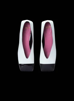 Eden Two-tone Pumps In Lambskin And Patent Leather-Balmain Outlet