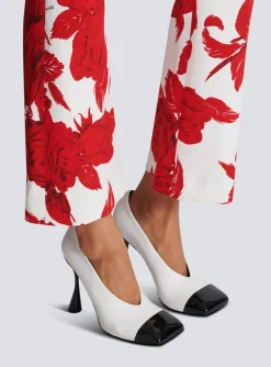 Eden Two-tone Pumps In Lambskin And Patent Leather-Balmain Outlet