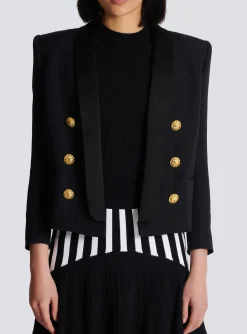 Edge-to-edge 6-button Jacket-Balmain Discount