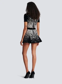 Embellished Skater Skirt-Balmain Online