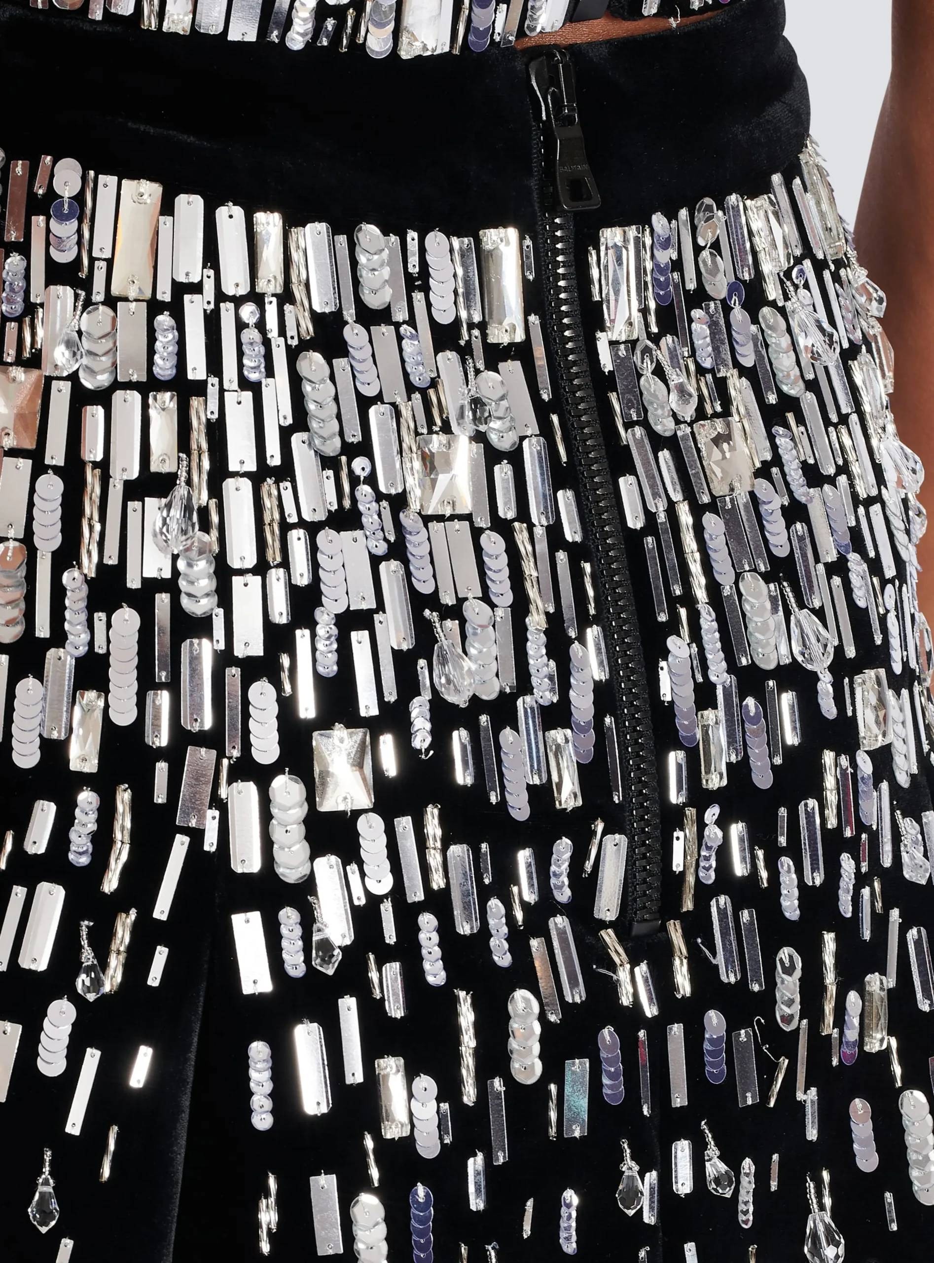 Embellished Skater Skirt-Balmain Online