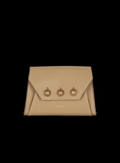 Emblème Flap Grained Calfskin Bag-Balmain Clearance