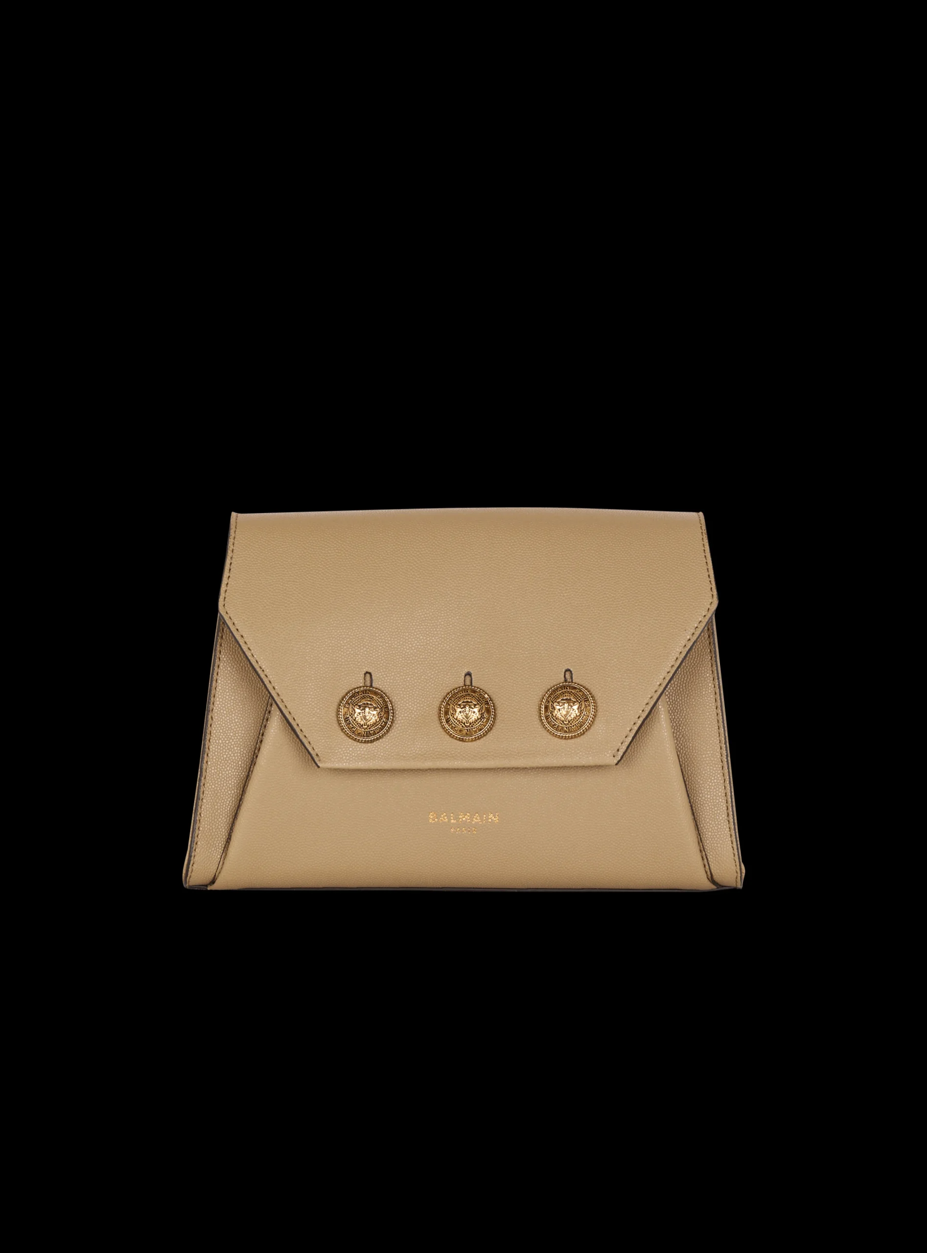 Emblème Flap Grained Calfskin Bag-Balmain Clearance