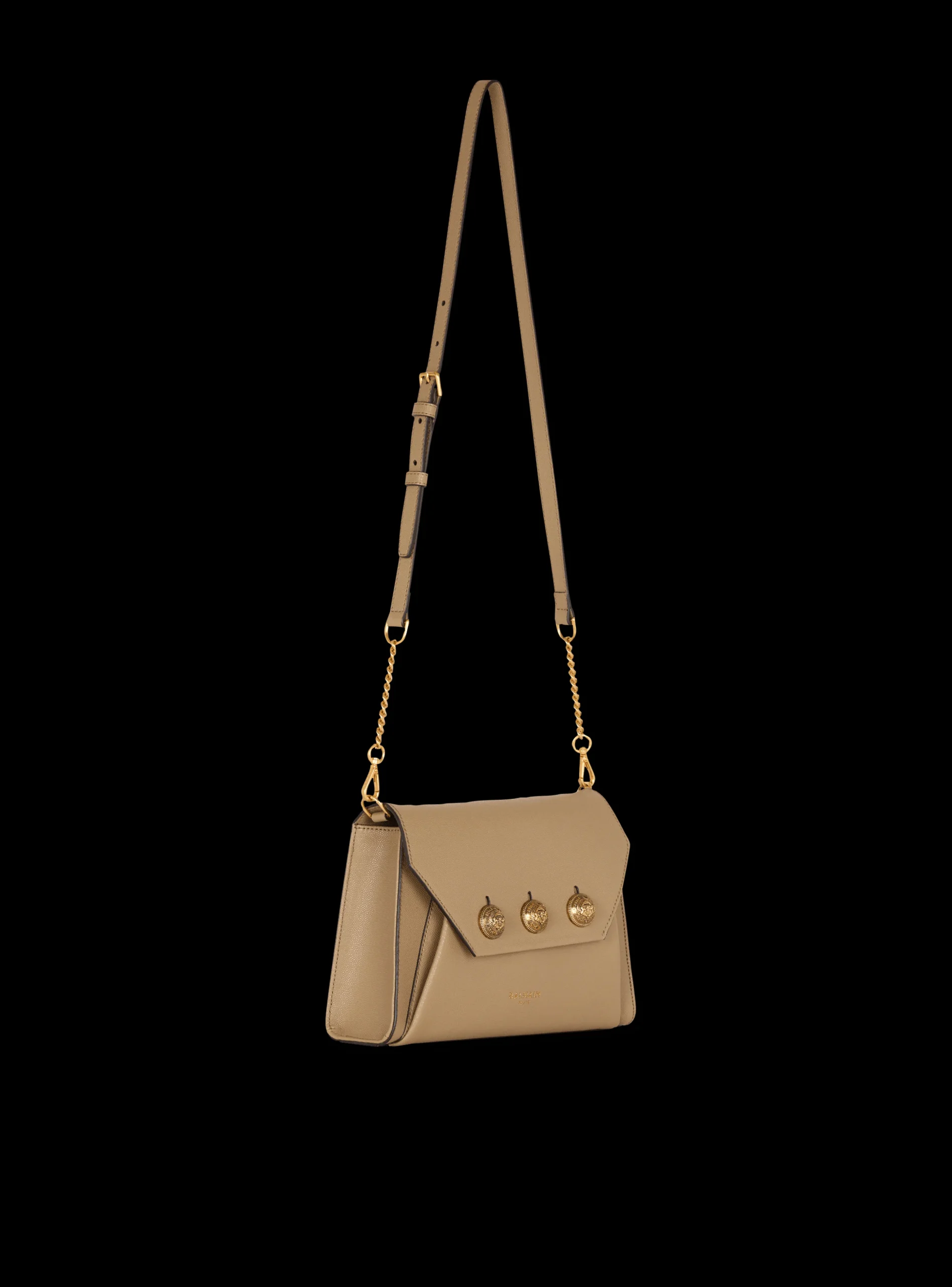 Emblème Flap Grained Calfskin Bag-Balmain Clearance