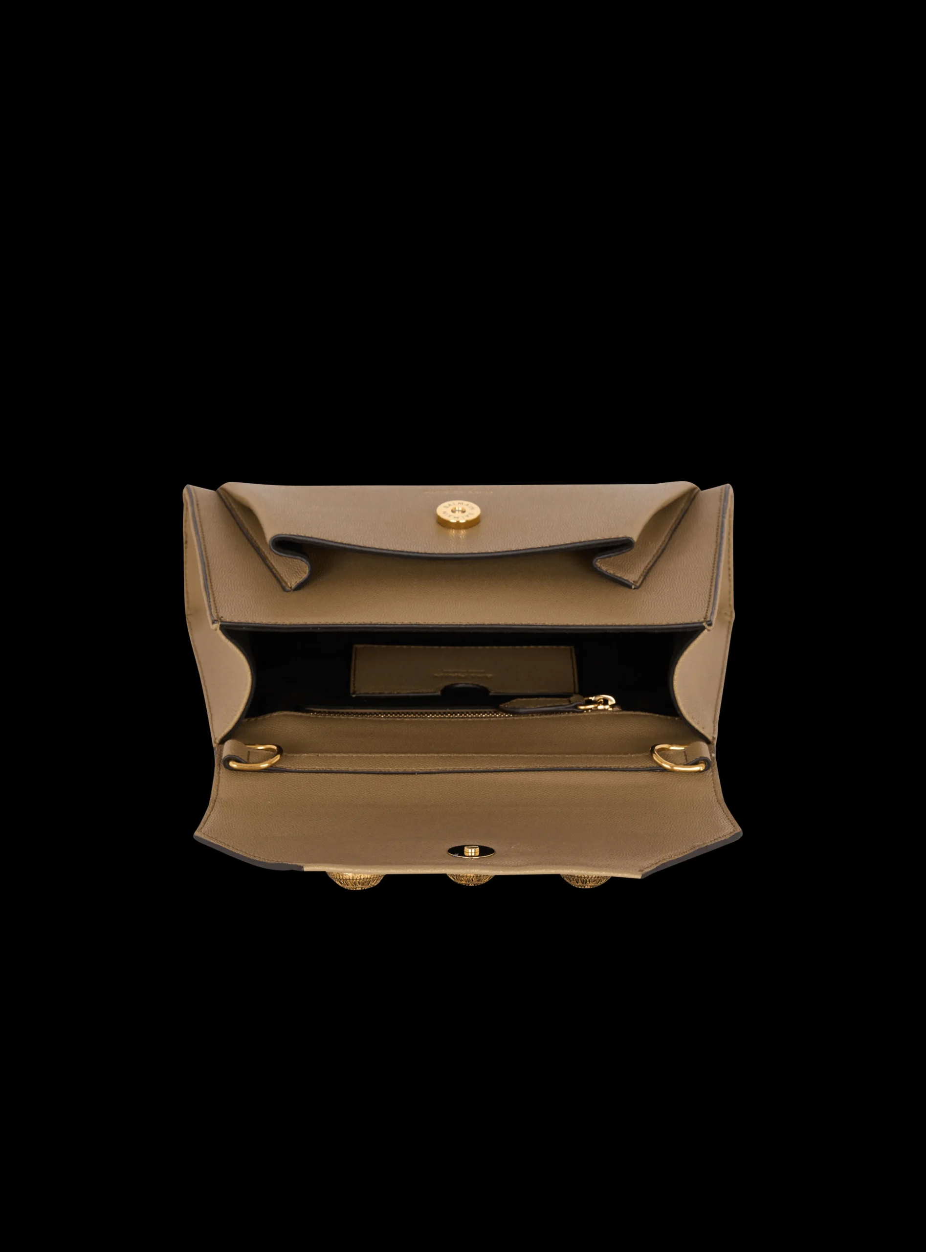 Emblème Flap Grained Calfskin Bag-Balmain Clearance