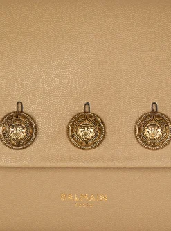 Emblème Flap Grained Calfskin Bag-Balmain Clearance