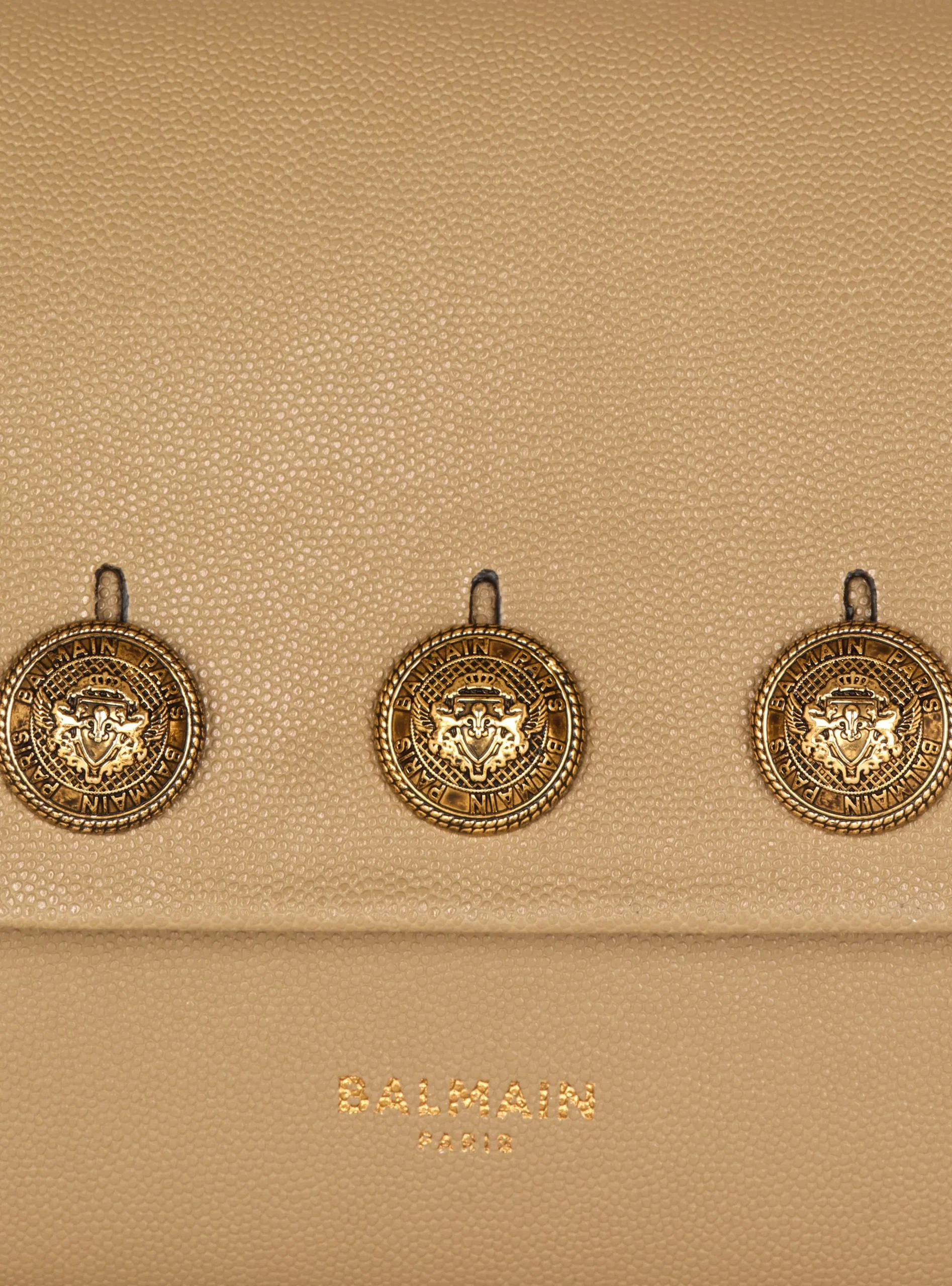 Emblème Flap Grained Calfskin Bag-Balmain Clearance