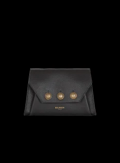 Emblème Flap Grained Calfskin Bag-Balmain Clearance