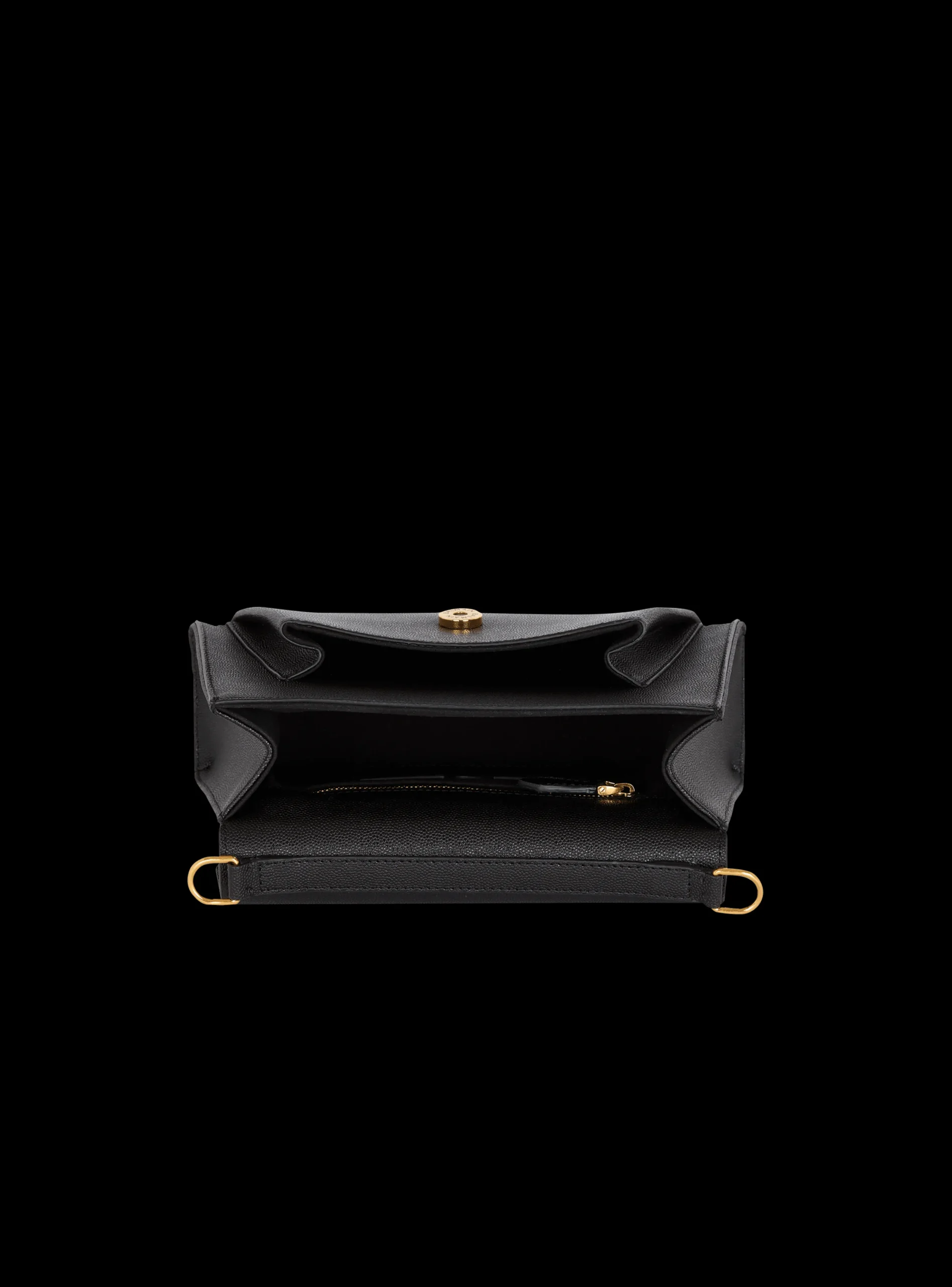 Emblème Flap Grained Calfskin Bag-Balmain Clearance