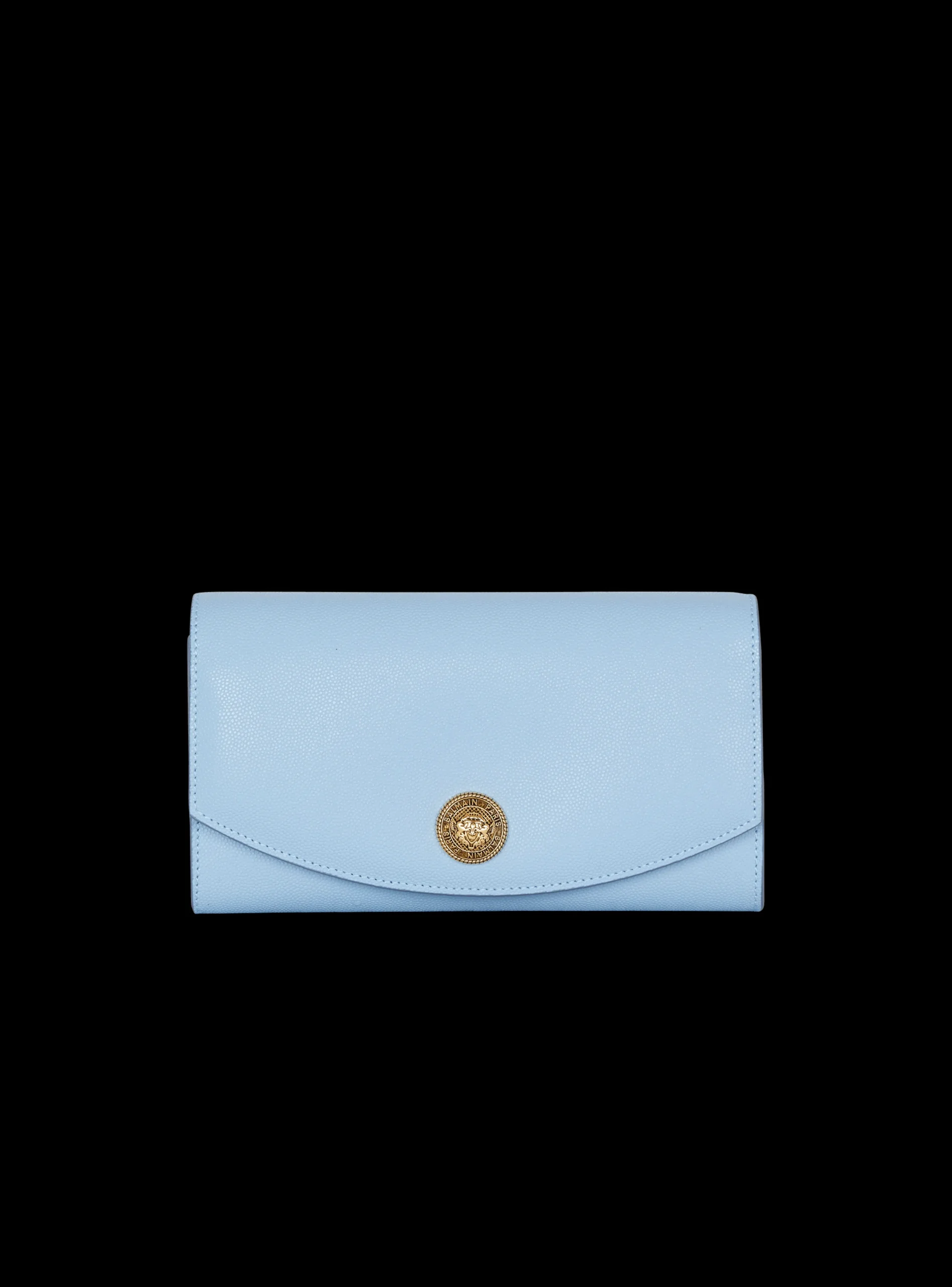 Emblème Grained Calfskin Clutch-Balmain Sale