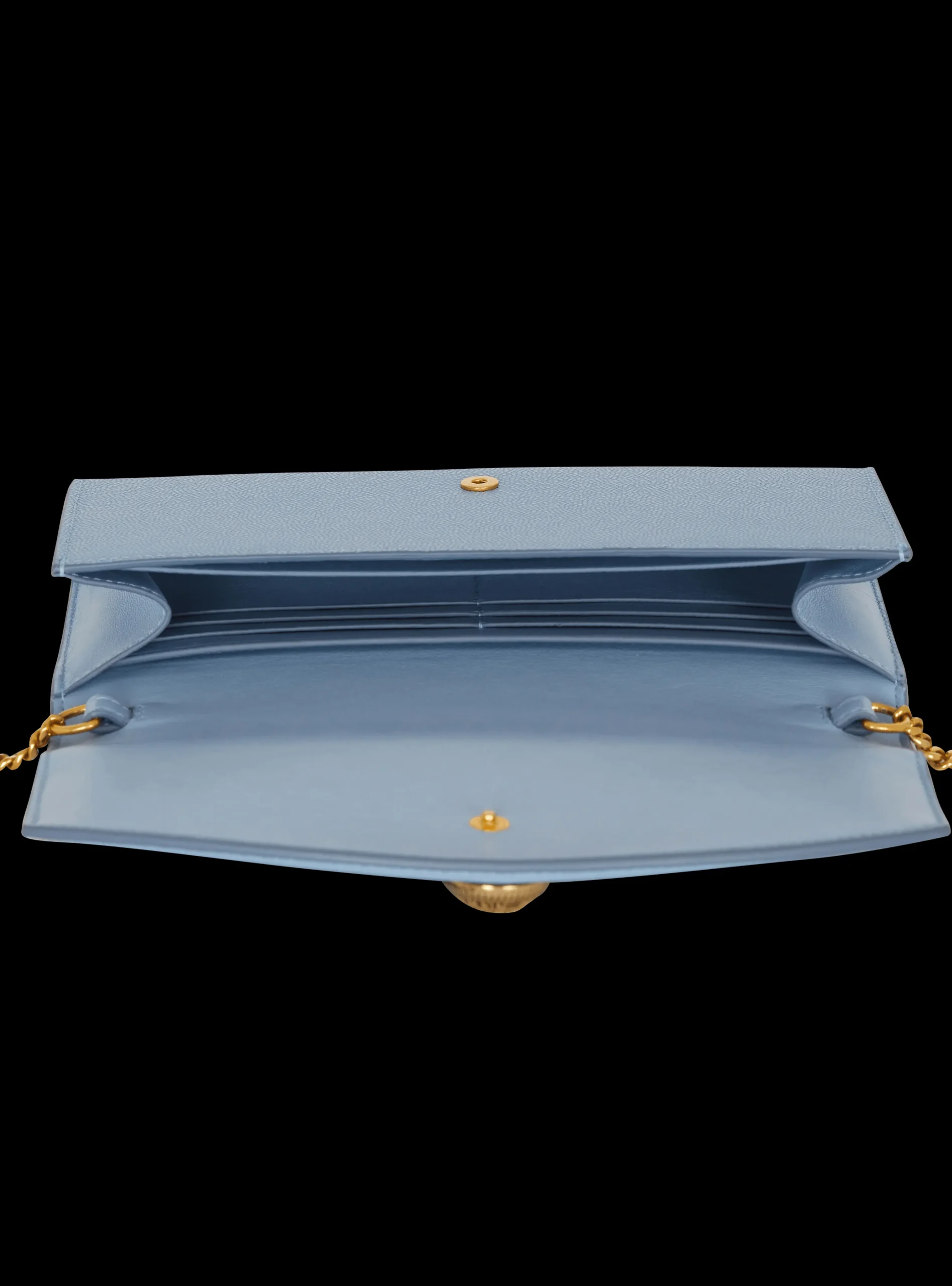 Emblème Grained Calfskin Clutch-Balmain Sale