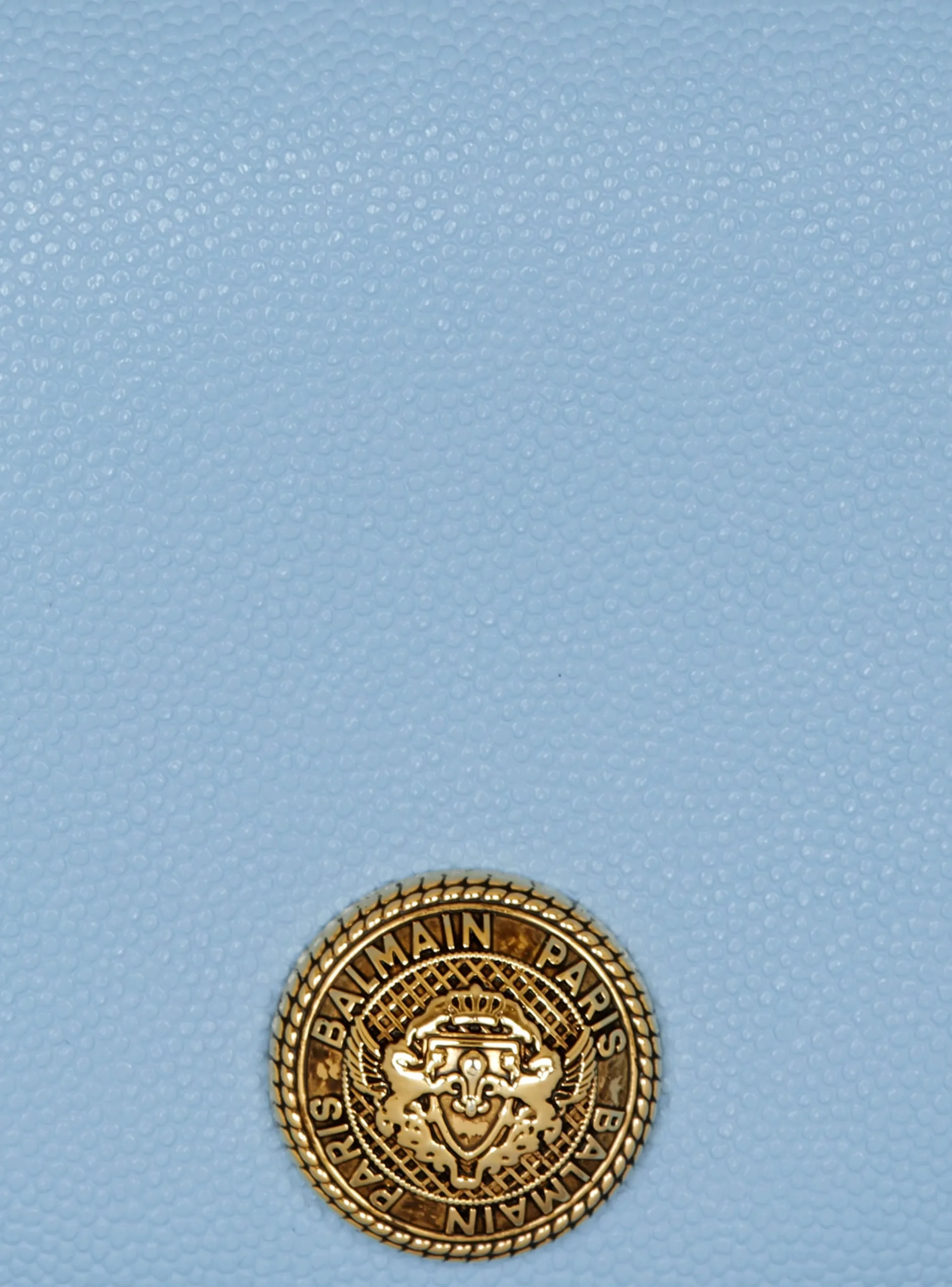Emblème Grained Calfskin Clutch-Balmain Sale