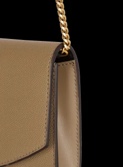 Embl&egrave;me Grained Calfskin Clutch-Balmain Cheap