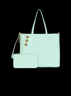 Emblème Grained Calfskin Tote Bag-Balmain Sale