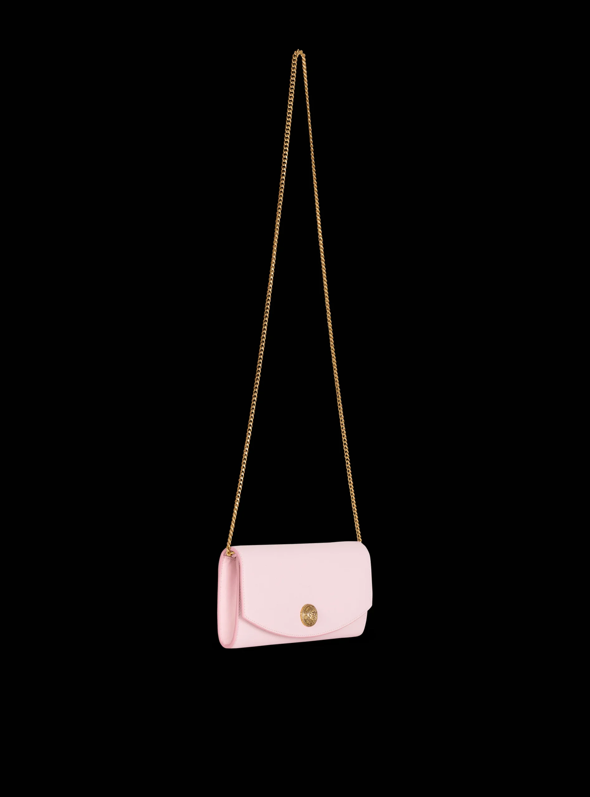 Emblème Grained Calfskin Clutch-Balmain Flash Sale
