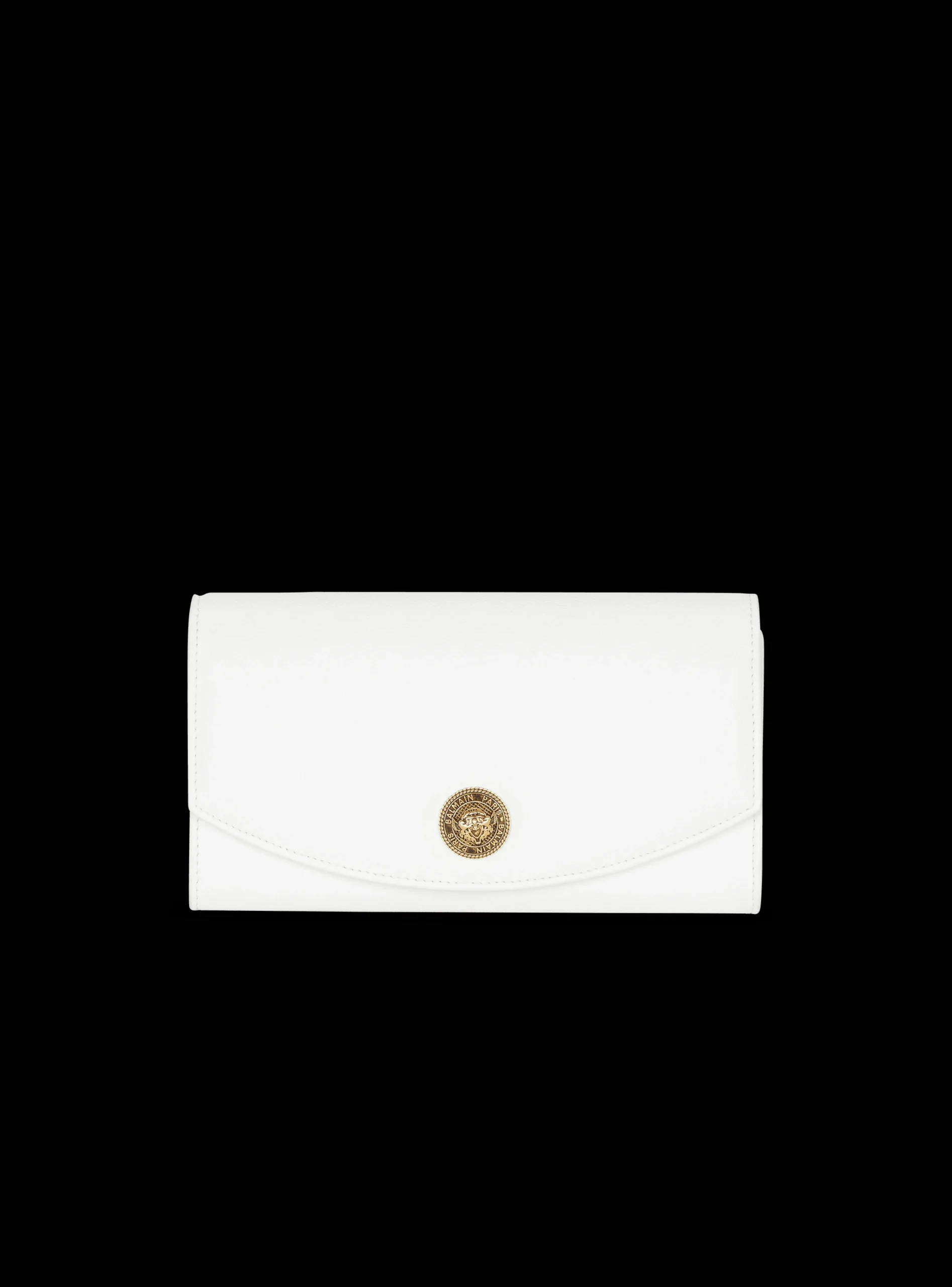 Emblème Grained Calfskin Clutch-Balmain Store