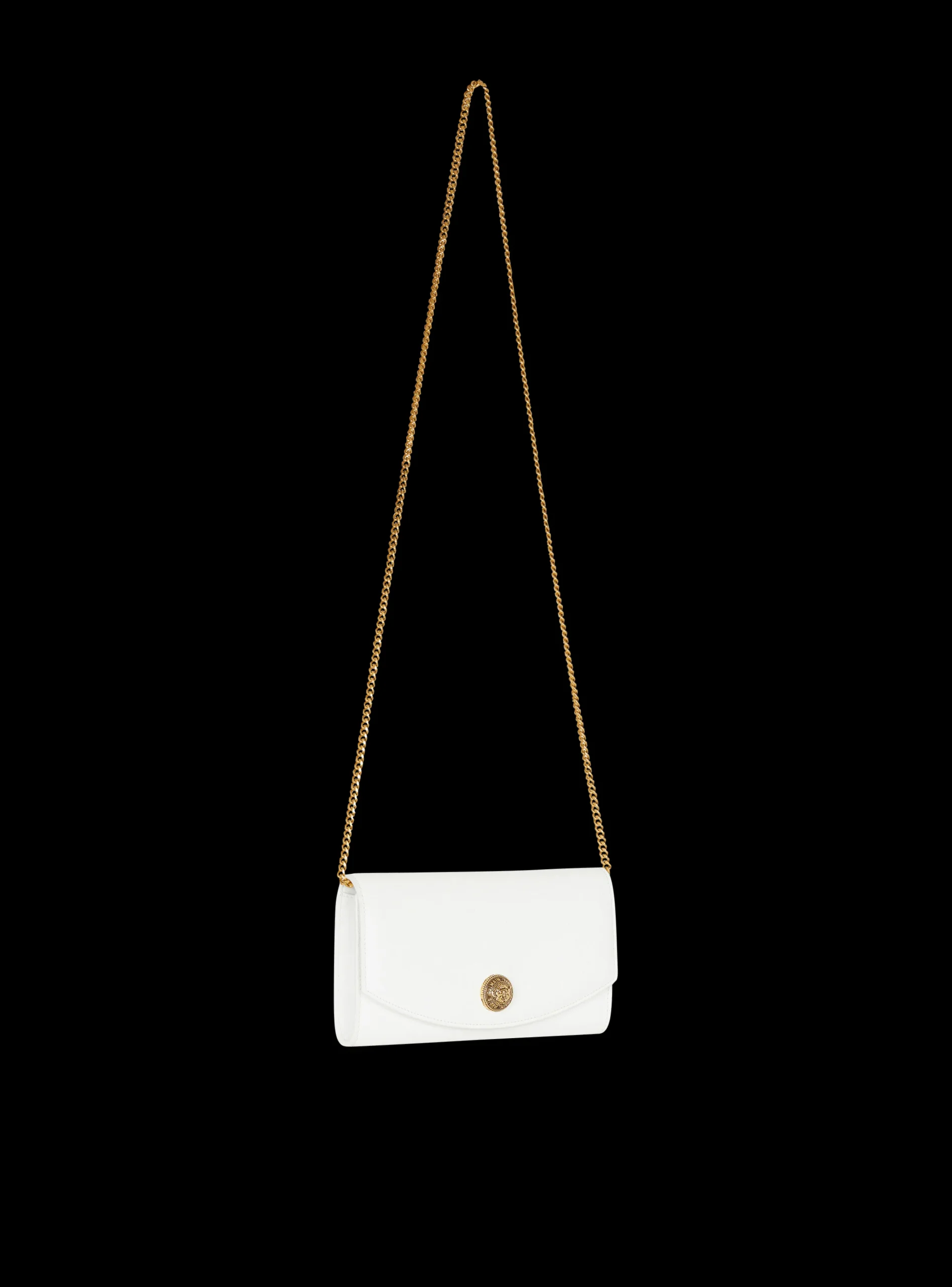 Emblème Grained Calfskin Clutch-Balmain Store