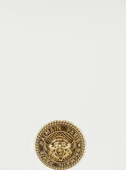 Emblème Grained Calfskin Clutch-Balmain Store
