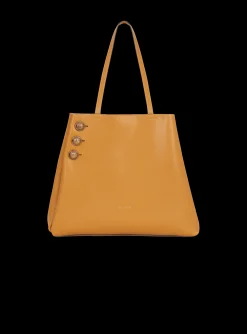 Emblème Grained Leather Tote Bag-Balmain Fashion