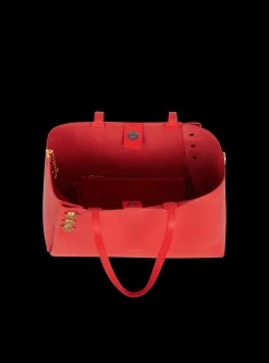 Emblème Grained Leather Tote Bag-Balmain Flash Sale