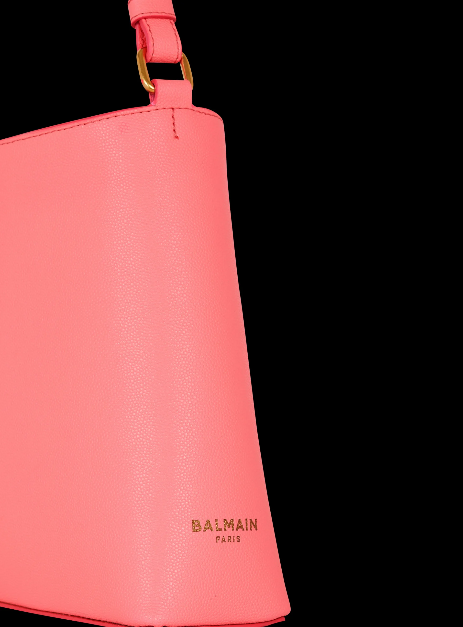 Emblème Handbag In Grained Leather-Balmain Best