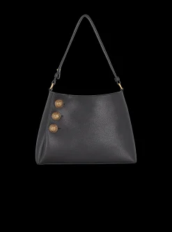 Embl&egrave;me Handbag In Grained Leather-Balmain Outlet