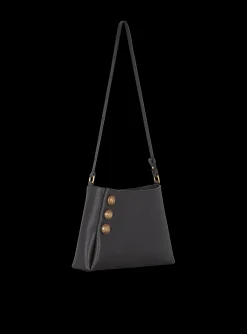 Embl&egrave;me Handbag In Grained Leather-Balmain Outlet